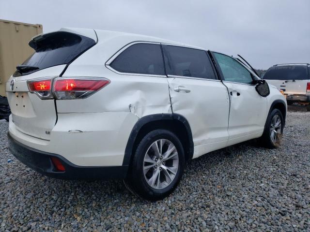  TOYOTA HIGHLANDER 2014 Белый