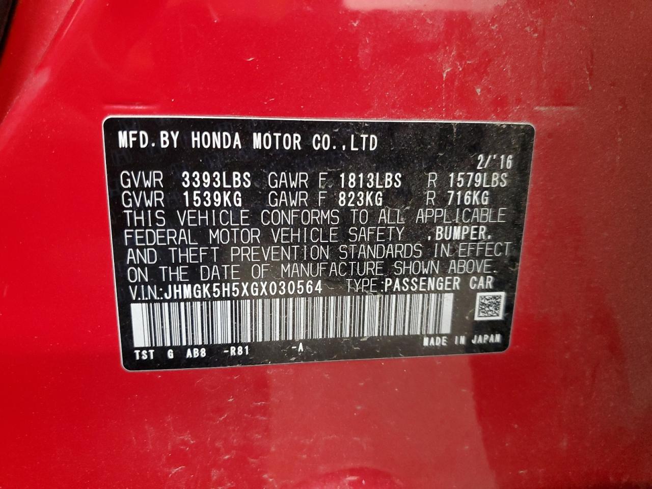 2016 Honda Fit - Image 12