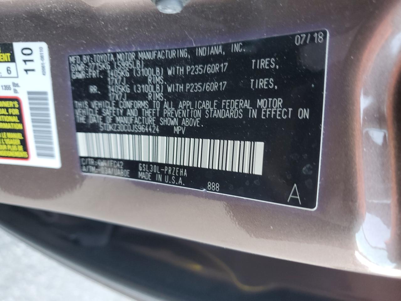 2018 Toyota Sienna - Image 14