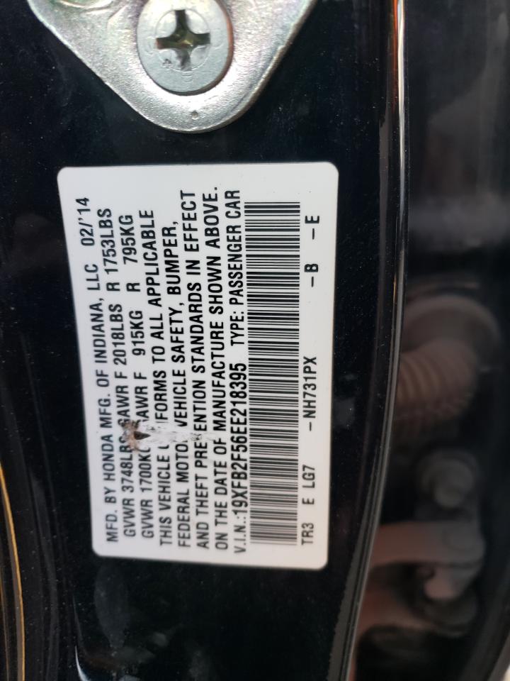 VIN 19XFB2F56EE218395 2014 HONDA CIVIC no.12