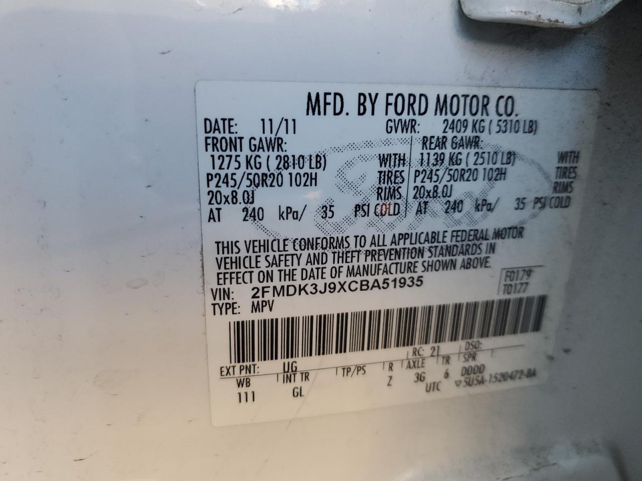 2012 Ford Edge - Image 13