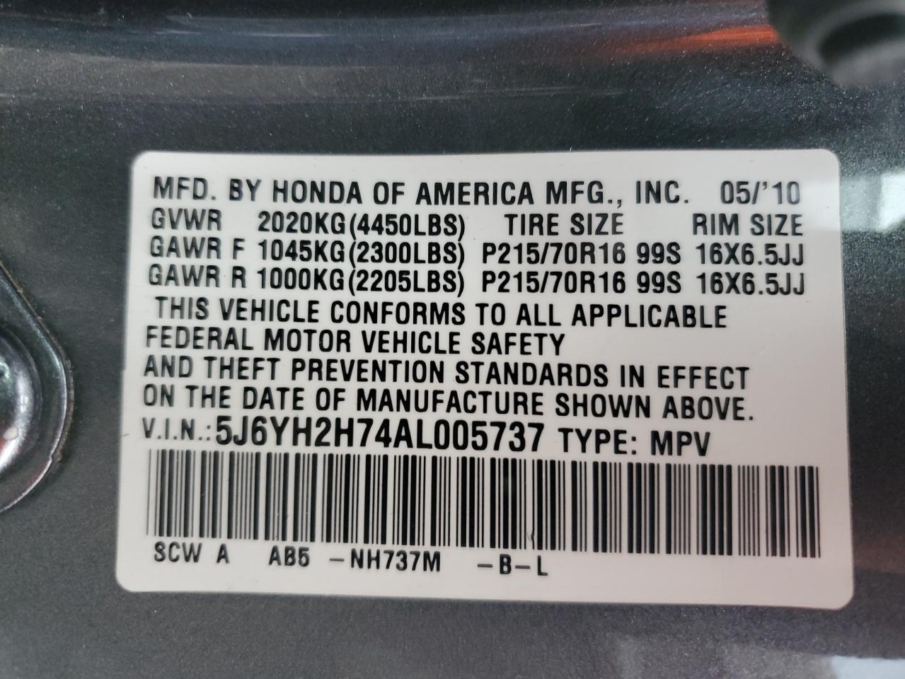 2010 Honda Element - Image 13