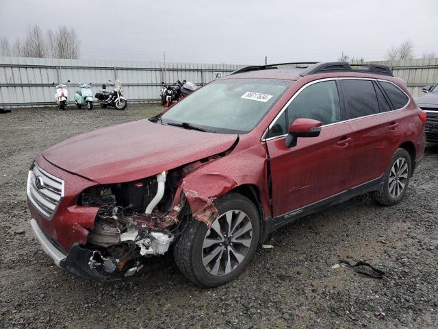  SUBARU OUTBACK 2017 Czerwony