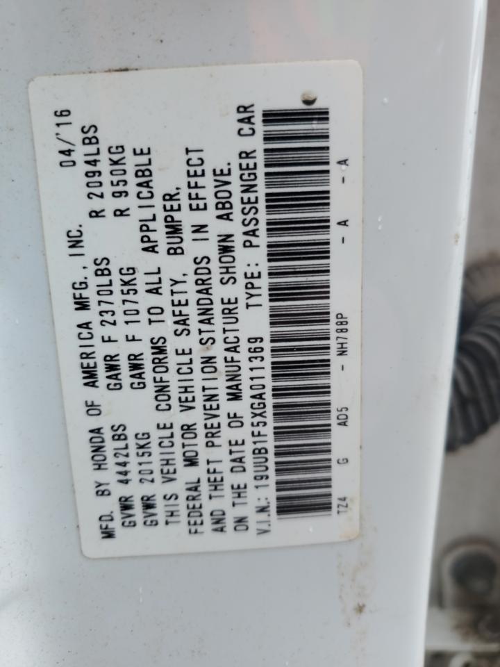 VIN 19UUB1F5XGA011369 2016 ACURA TLX no.12