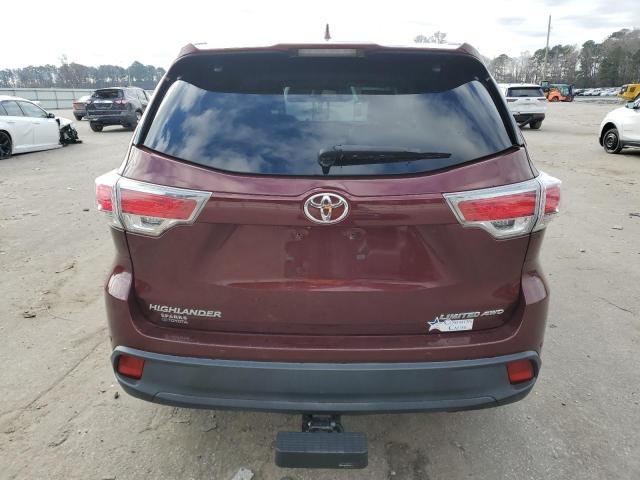  TOYOTA HIGHLANDER 2015 Бургунді