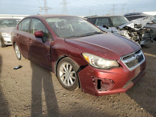  SUBARU IMPREZA 2012 Бургунді