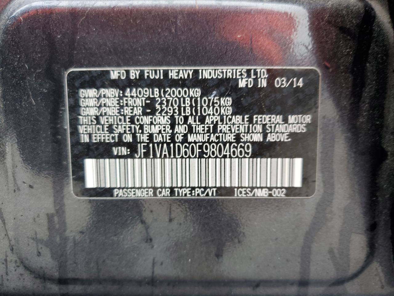 2015 Subaru WRX - Image 12
