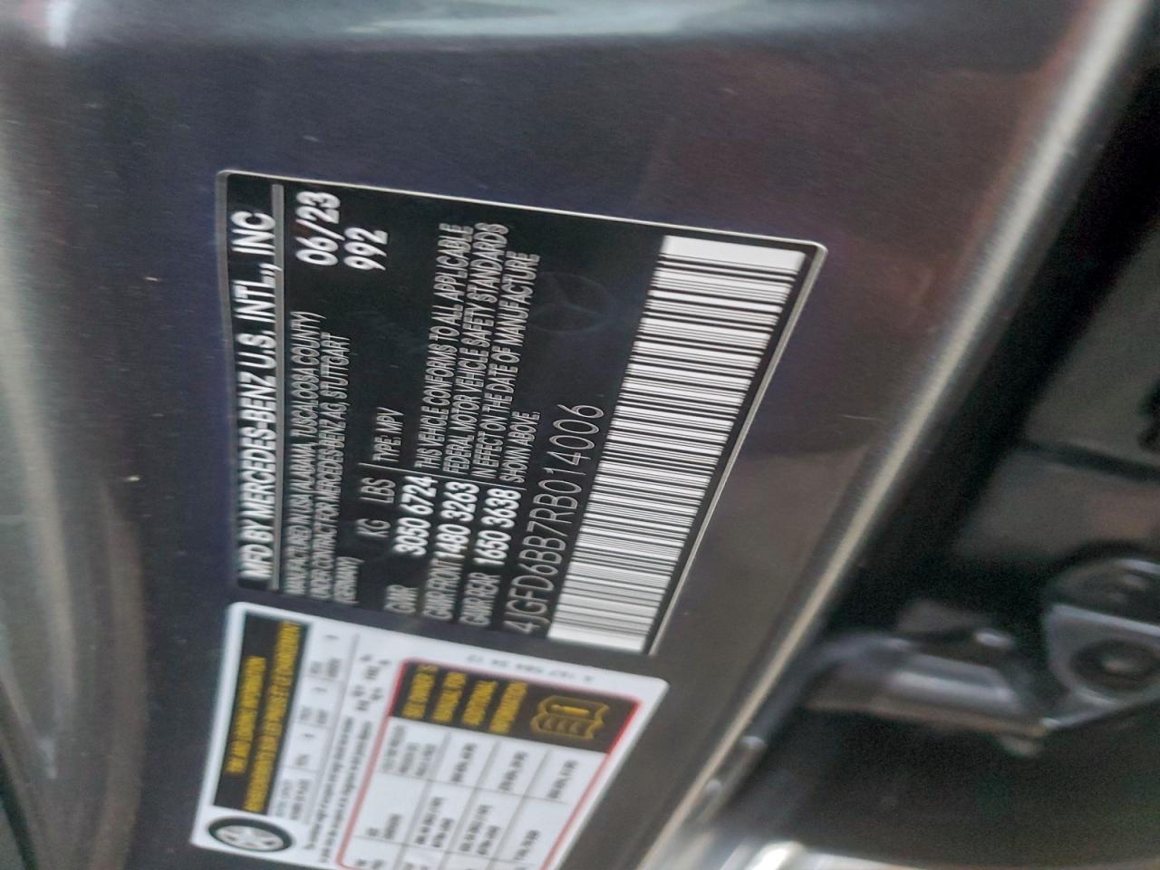 2024 Mercedes-Benz Gle Coupe Amg 53 4Matic VIN: 4JGFD6BB7RB014006 Lot: 95696565