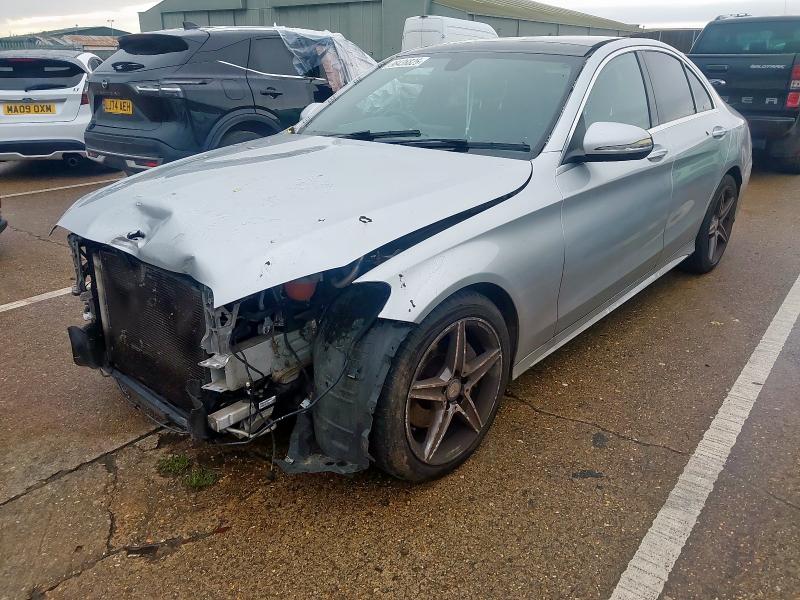 2015 MERCEDES-BENZ C CLASS C220 BLUETEC AMG LINE PREMIUM 4DR AUTO for sale at Copart NEWBURY