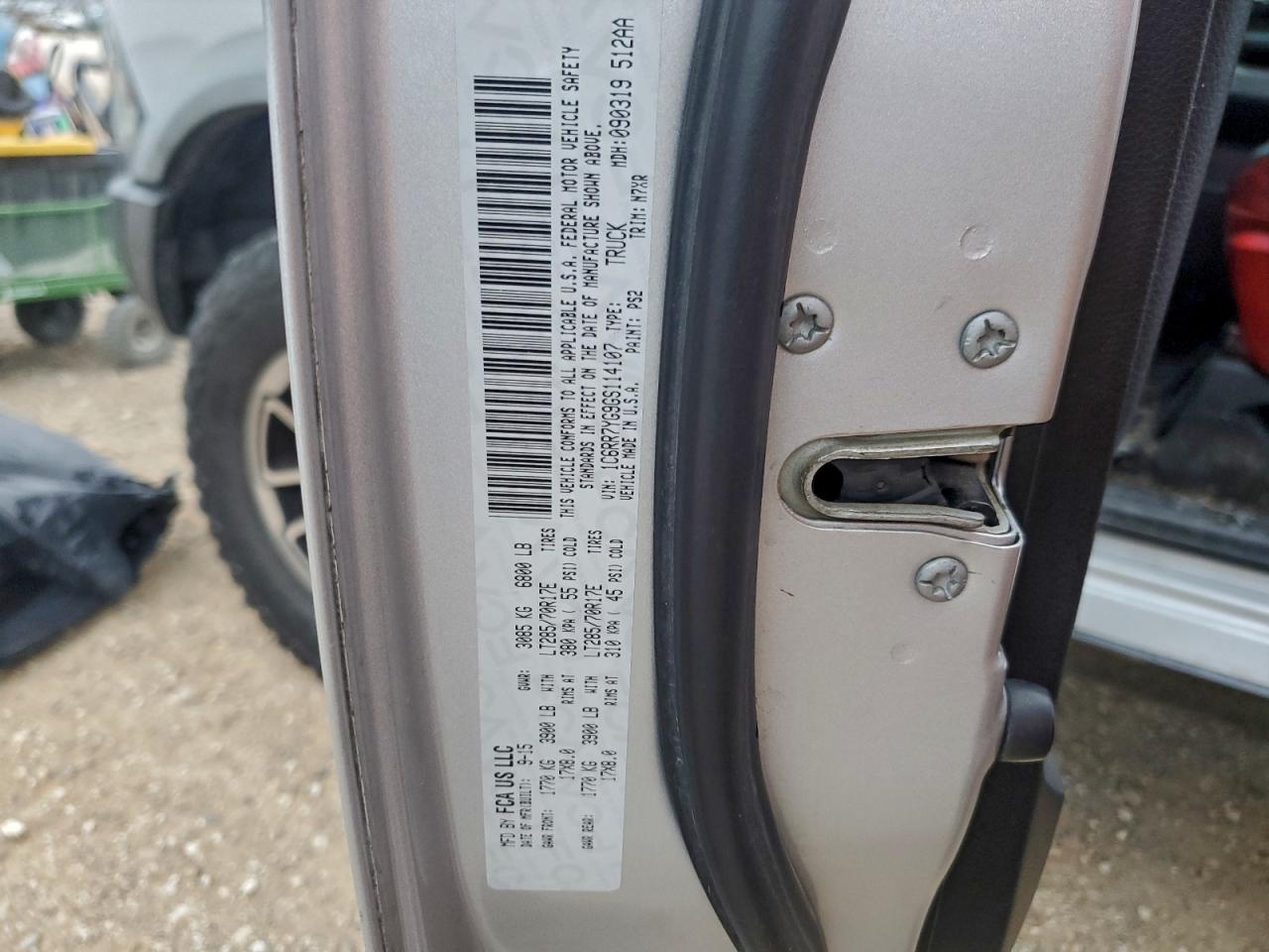 2016 Ram 1500 Rebel VIN: 1C6RR7YG9GS114107 Lot: 94950145