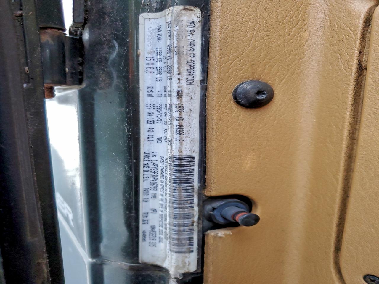 1997 Jeep Wrangler / Tj Se VIN: 1J4FY29P3VP416793 Lot: 95301995