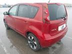 2012 NISSAN NOTE 1.4 N-TEC+ 5DR for sale at Copart CHESTER