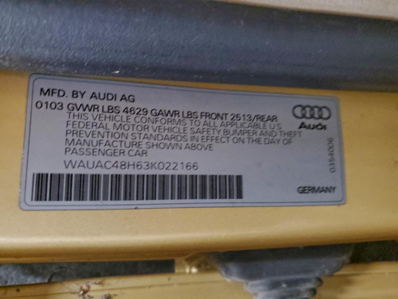 Фото: WAUAC48H63K022166