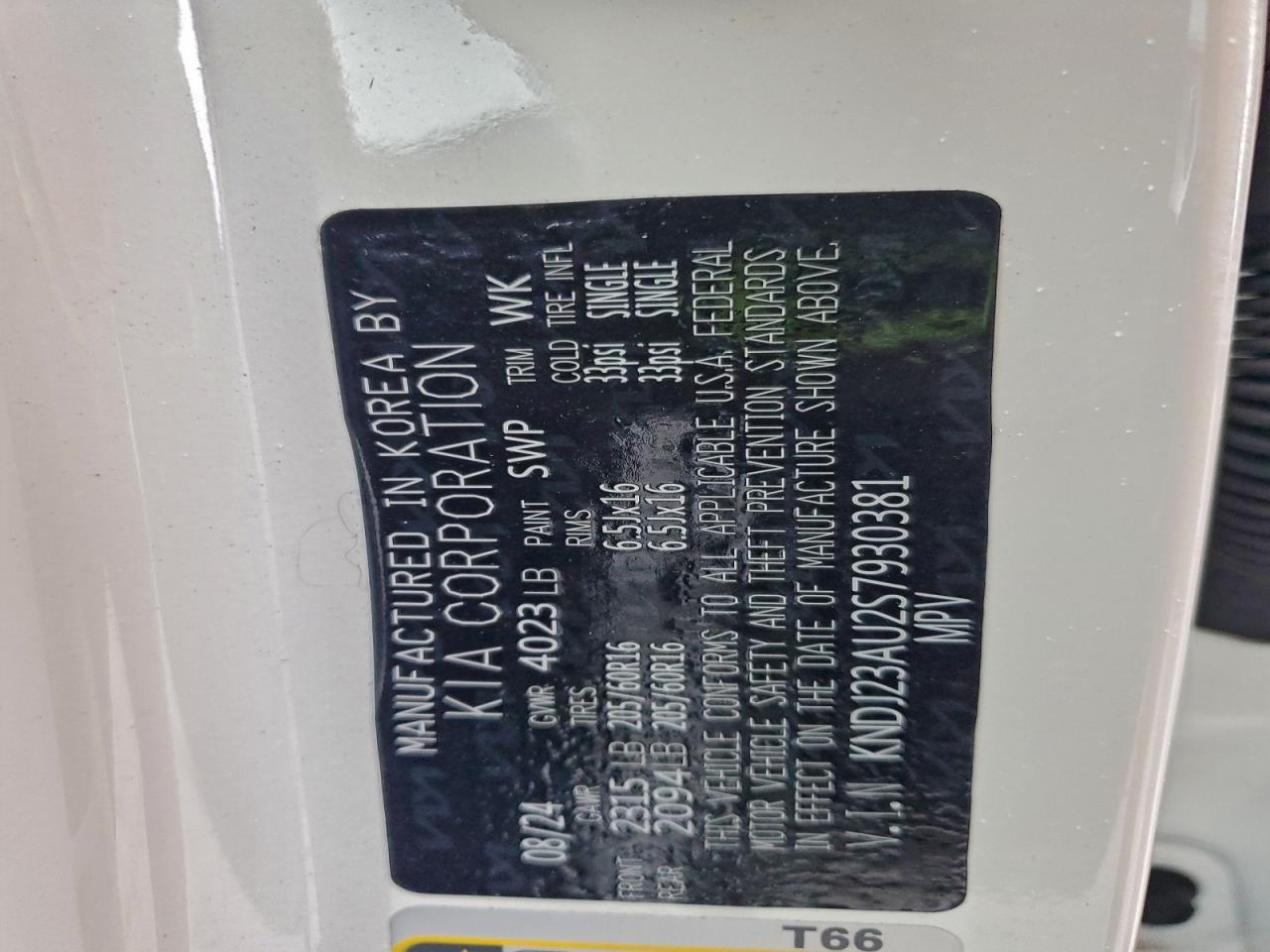 2025 Kia Soul Lx VIN: KNDJ23AU2S7930381 Lot: 95788855