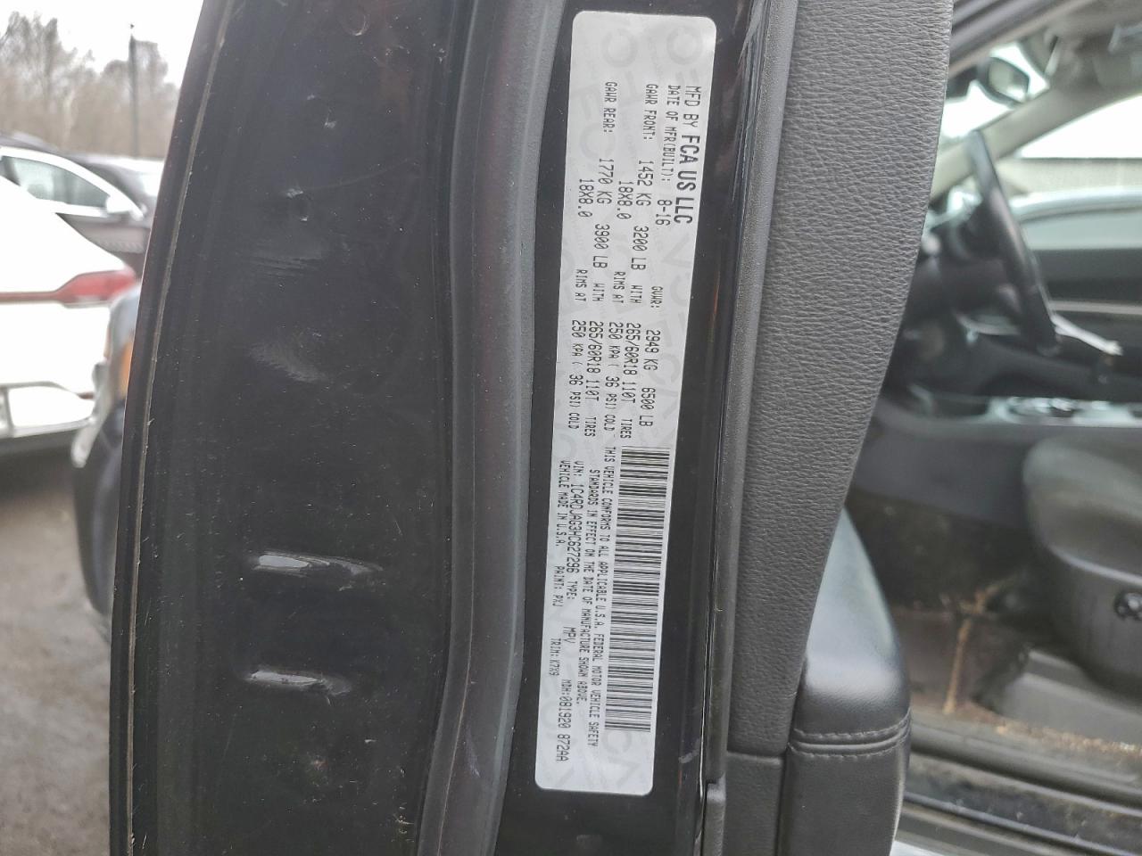 2017 Dodge Durango Sxt VIN: 1C4RDJAG3HC627296 Lot: 96312725