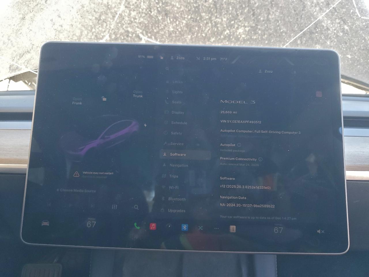 2023 Tesla Model 3 VIN: 5YJ3E1EAXPF493512 Lot: 95631245