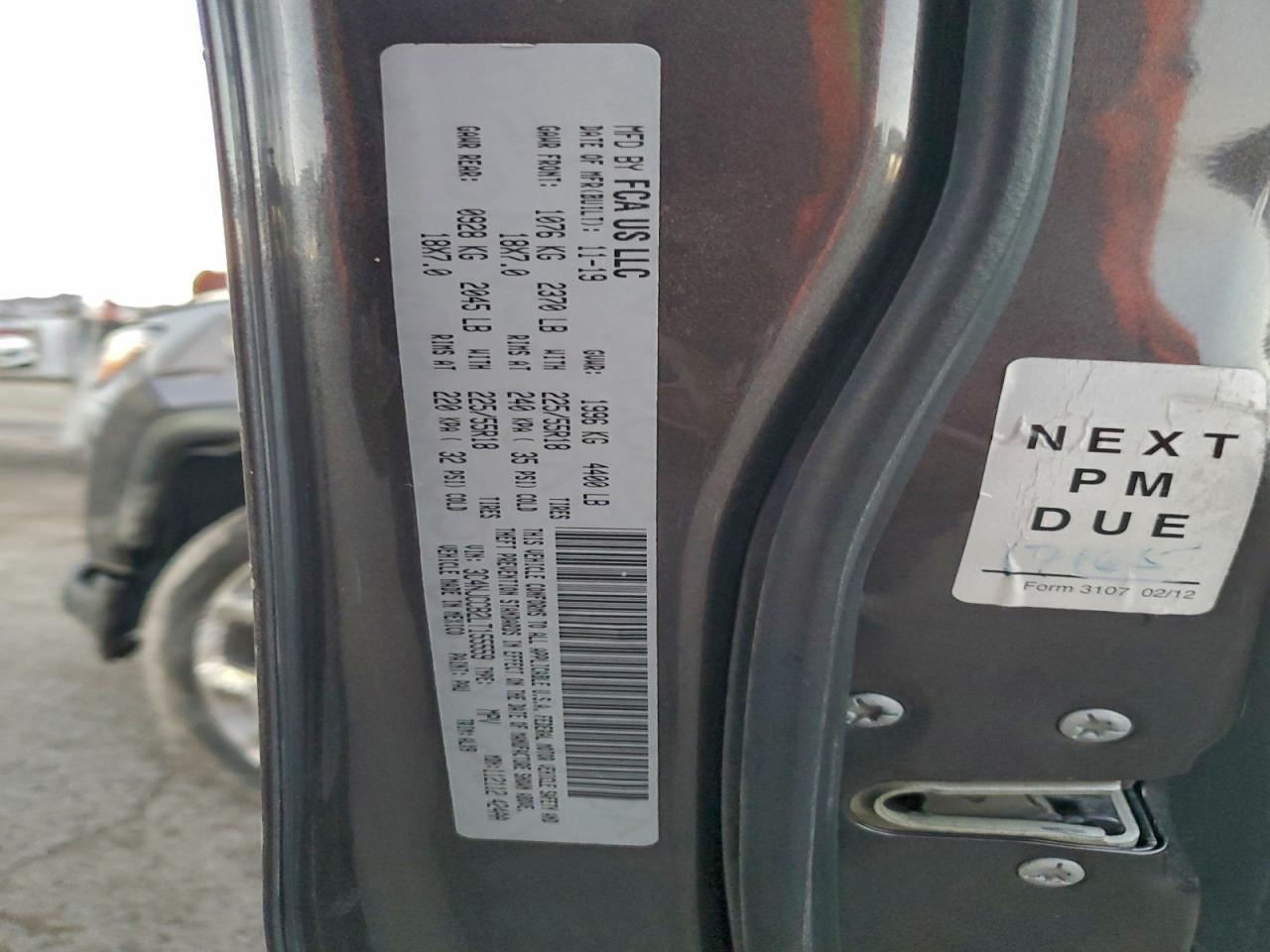 2020 Jeep Compass Limited VIN: 3C4NJCCB2LT155559 Lot: 95803225