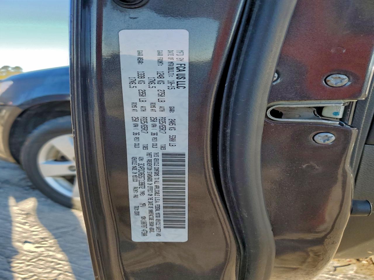 2016 Dodge Journey Se VIN: 3C4PDCAB2GT139872 Lot: 96009375