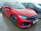 2019 HONDA CIVIC 1.0 VTEC TURBO 126 SR 5DR CVT for sale at Copart PETERLEE