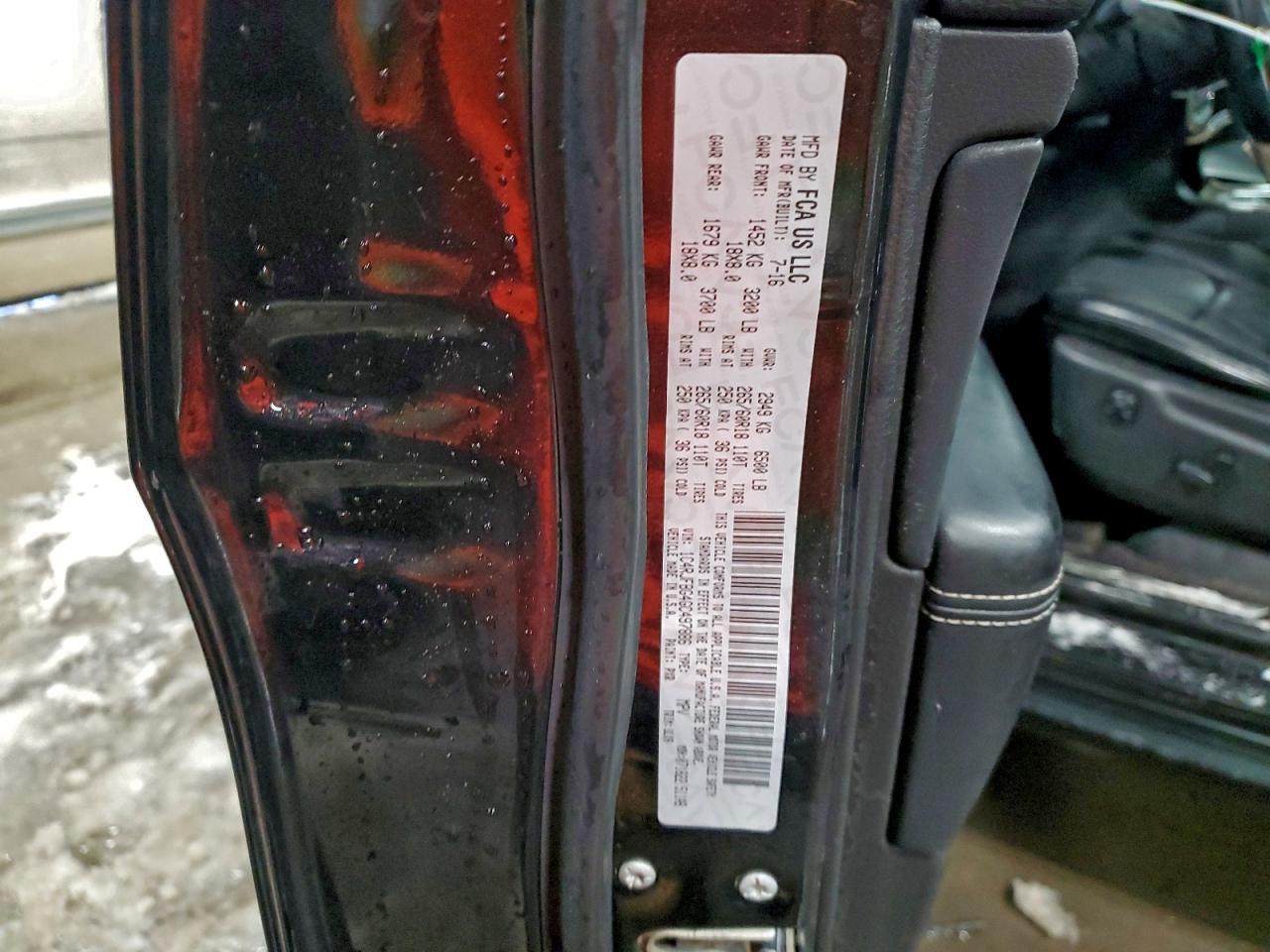 2016 Jeep Grand Cherokee Limited VIN: 1C4RJFBG4GC497886 Lot: 96598625