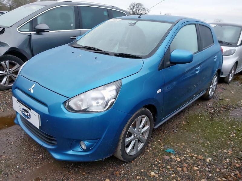 2014 MITSUBISHI MIRAGE 1.2 3 5DR for sale at Copart COLCHESTER