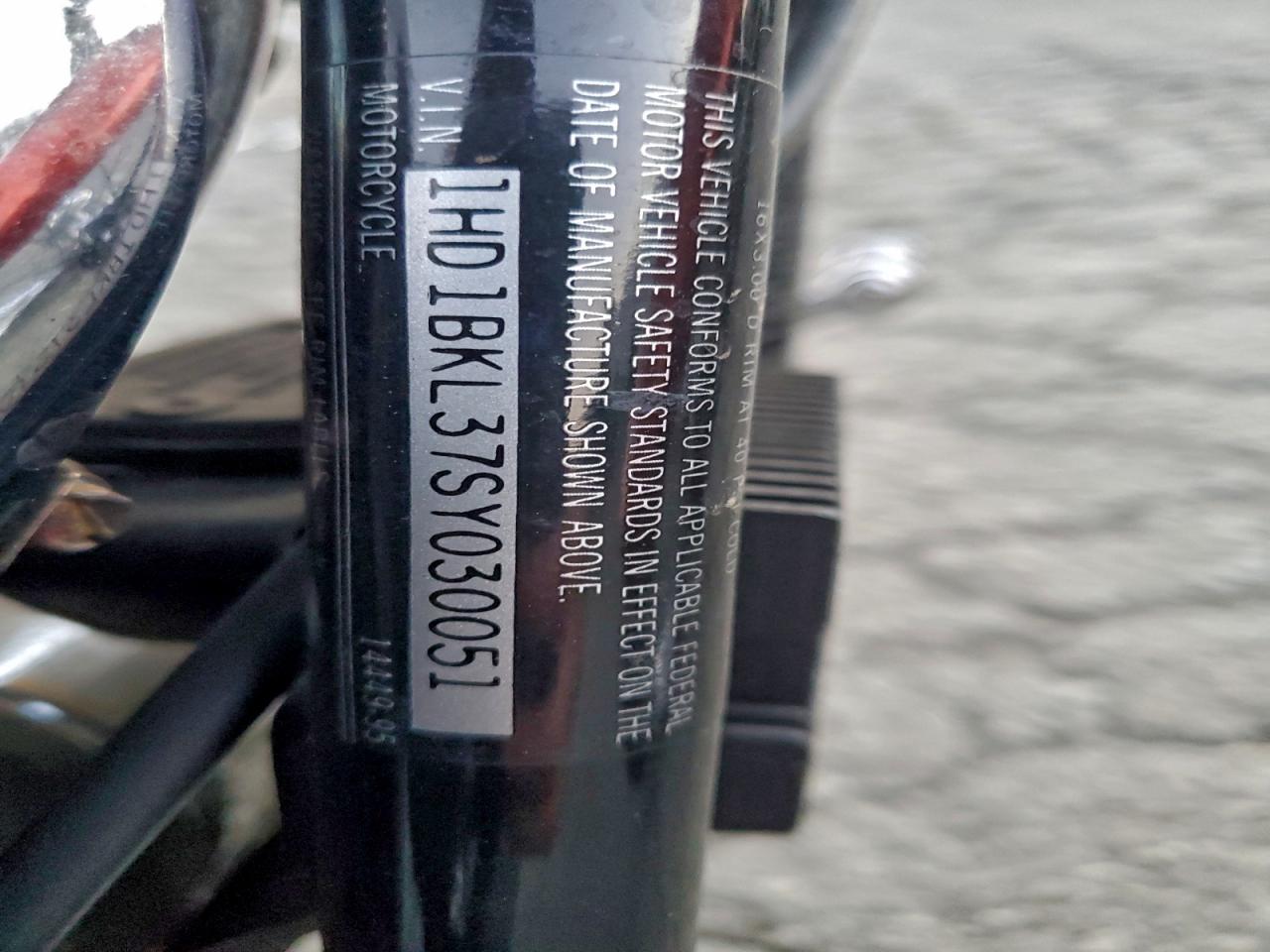 1995 Harley-Davidson Fxst Custom VIN: 1HD1BKL37SY030051 Lot: 95219525