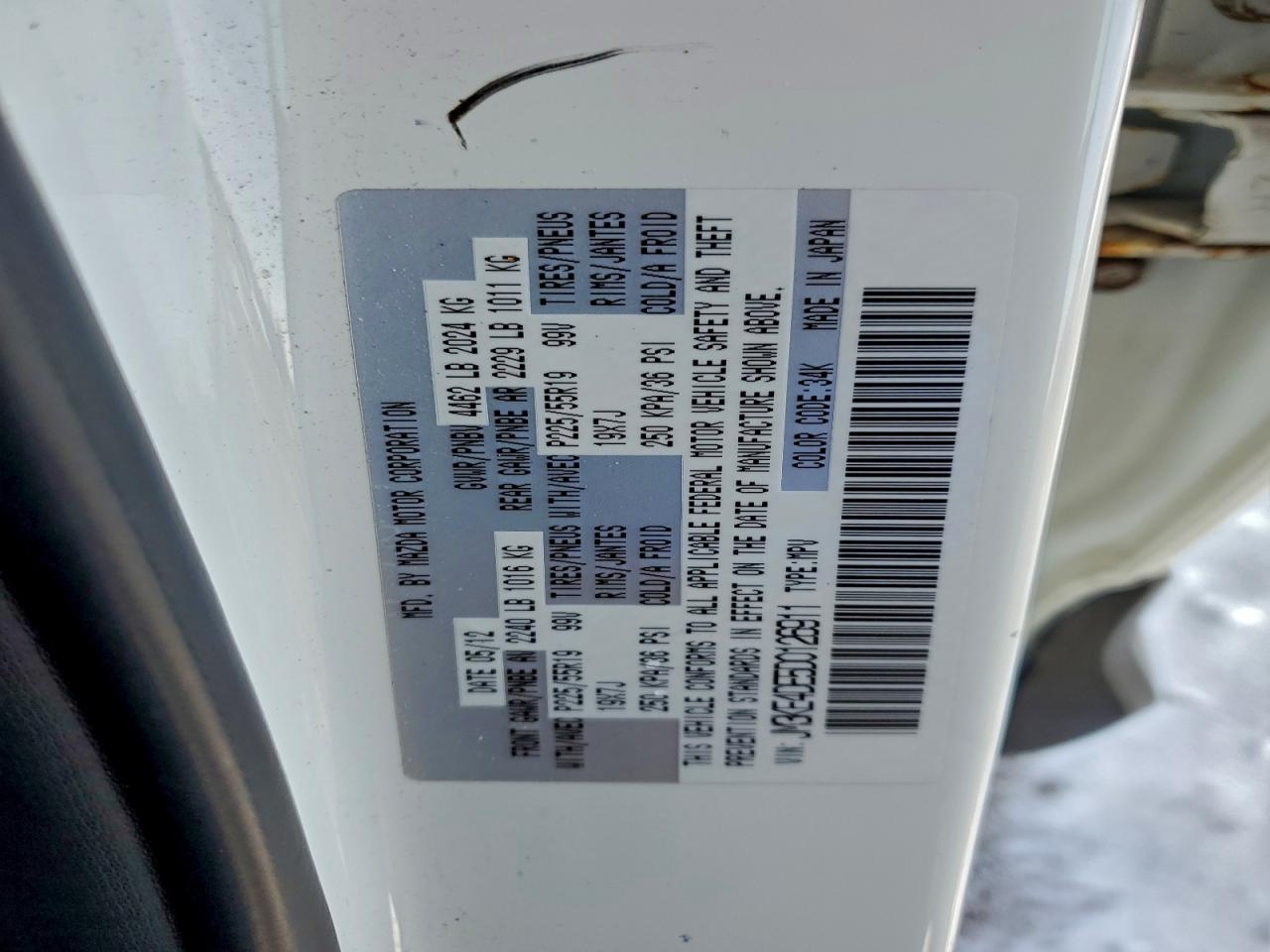 2013 Mazda Cx-5 Gt VIN: JM3KE4DE5D0126911 Lot: 95493705