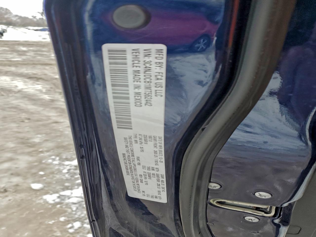 2021 Jeep Compass Limited VIN: 3C4NJDCB1MT562442 Lot: 95168085