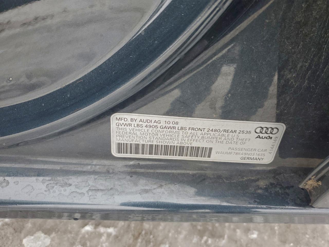 Фото: WAUMF78K49N031635