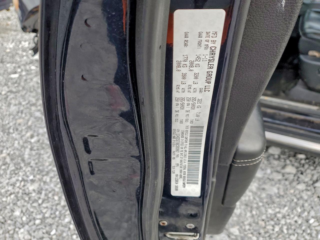 2011 Dodge Durango Citadel VIN: 1D4SE5GT0BC593967 Lot: 94305825