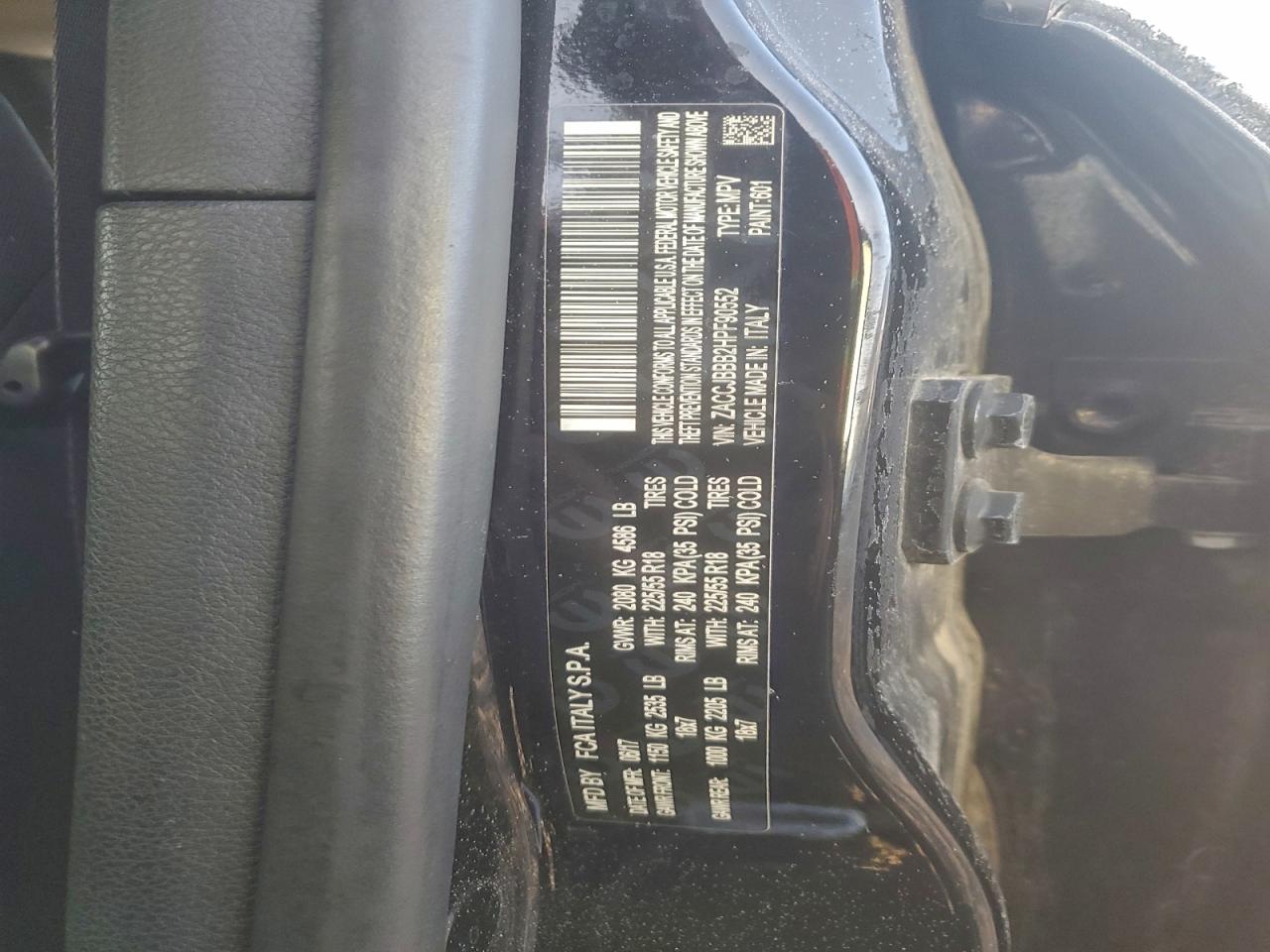 2017 Jeep Renegade Latitude VIN: ZACCJBBB2HPF90552 Lot: 94384695