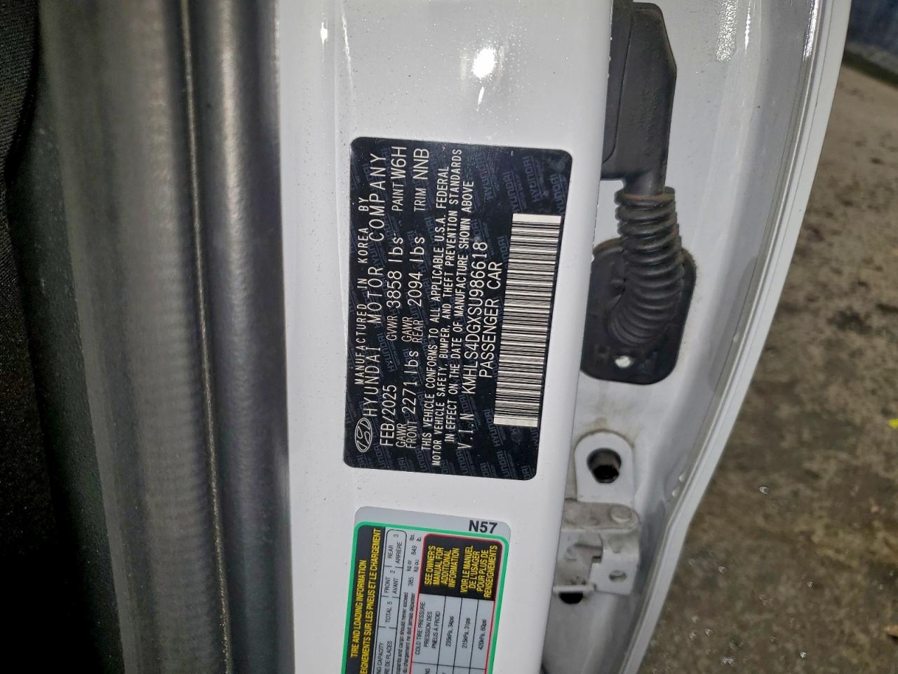 2025 Hyundai Elantra Sel VIN: KMHLS4DGXSU986618 Lot: 96413855