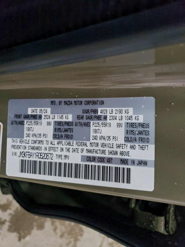 2024 Mazda Cx-5 Carbon Turbo VIN: JM3KFBAY1R0520672 Lot: 94907375