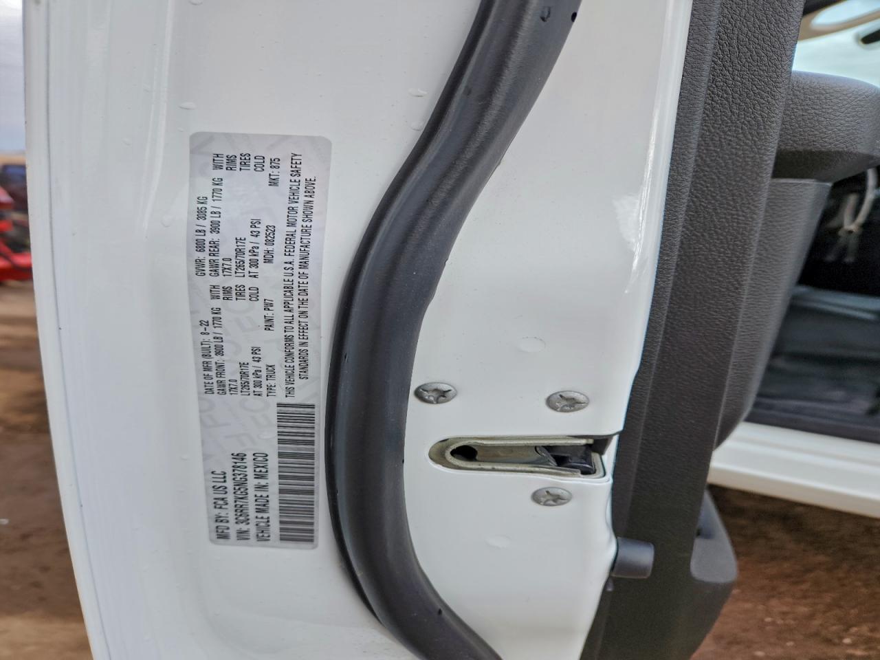 2022 Ram 1500 Classic Tradesman VIN: 3C6RR7KG5NG378146 Lot: 94298295