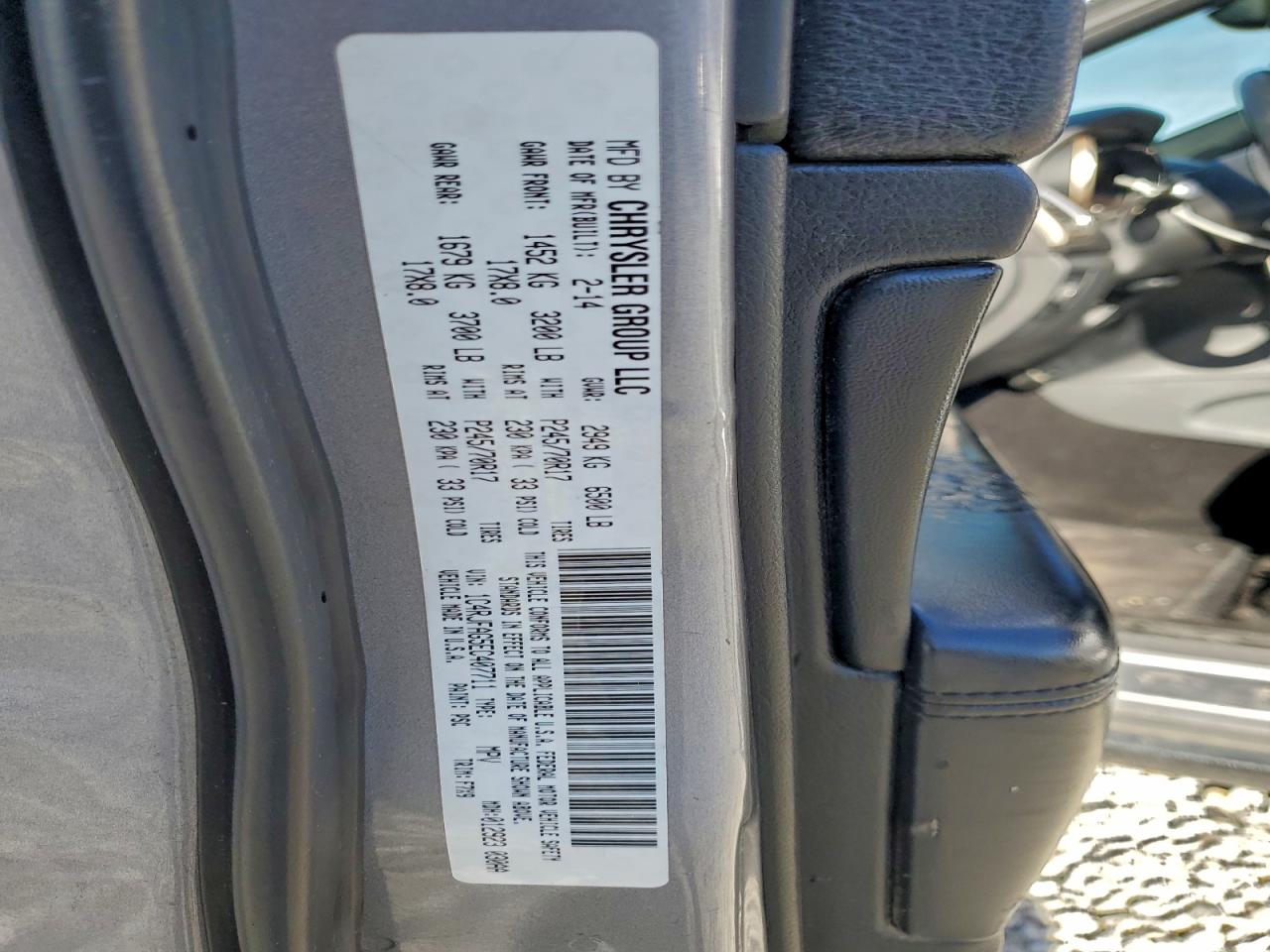 2014 Jeep Grand Cherokee Laredo VIN: 1C4RJFAG5EC407711 Lot: 96810025