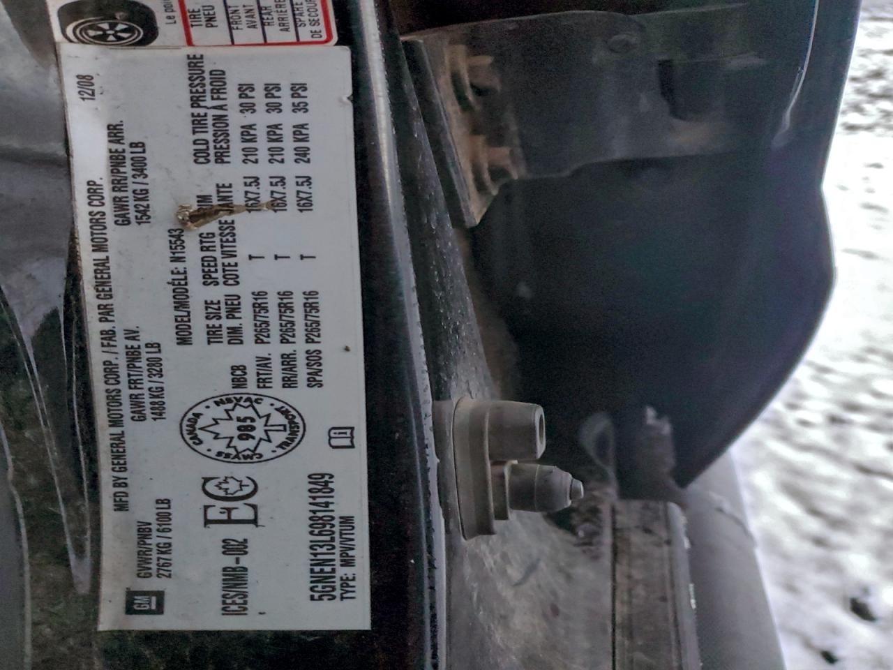 2009 Hummer H3T Alpha VIN: 5GNEN13L698141849 Lot: 93846005