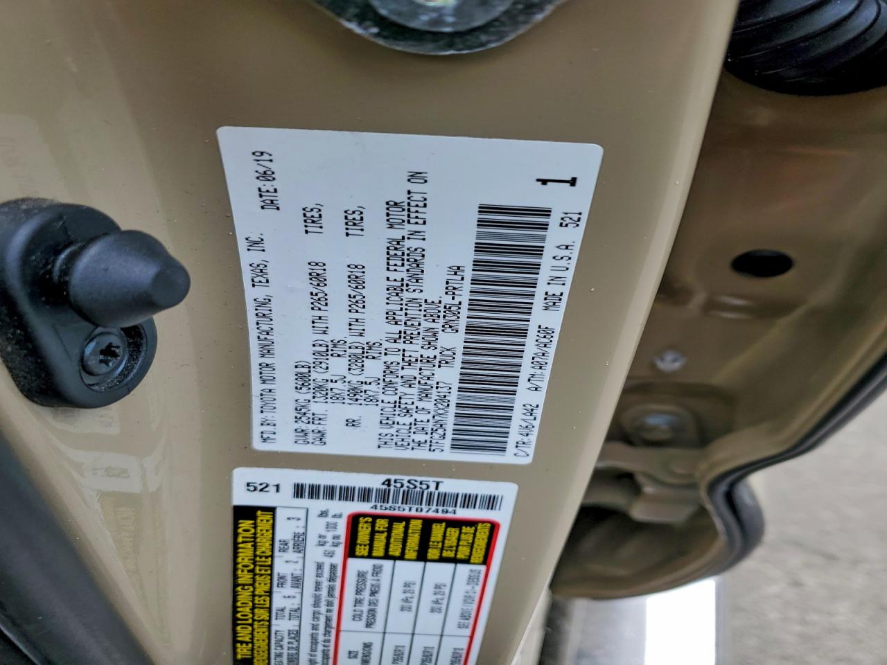 2019 Toyota Tacoma Double Cab VIN: 5TFGZ5AN7KX204137 Lot: 96753825