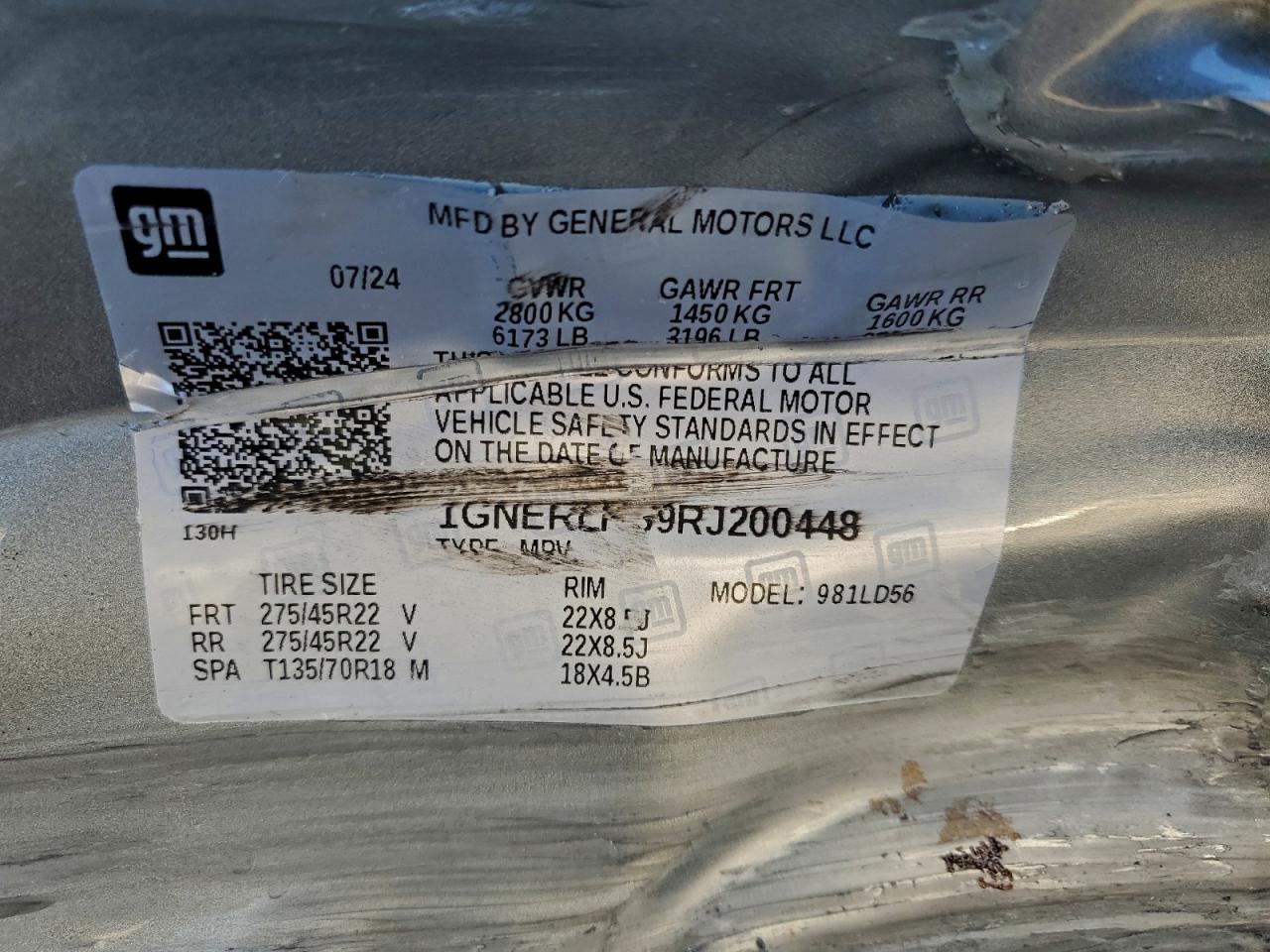 2024 Chevrolet Traverse Rs VIN: 1GNERLKS9RJ200448 Lot: 95741165