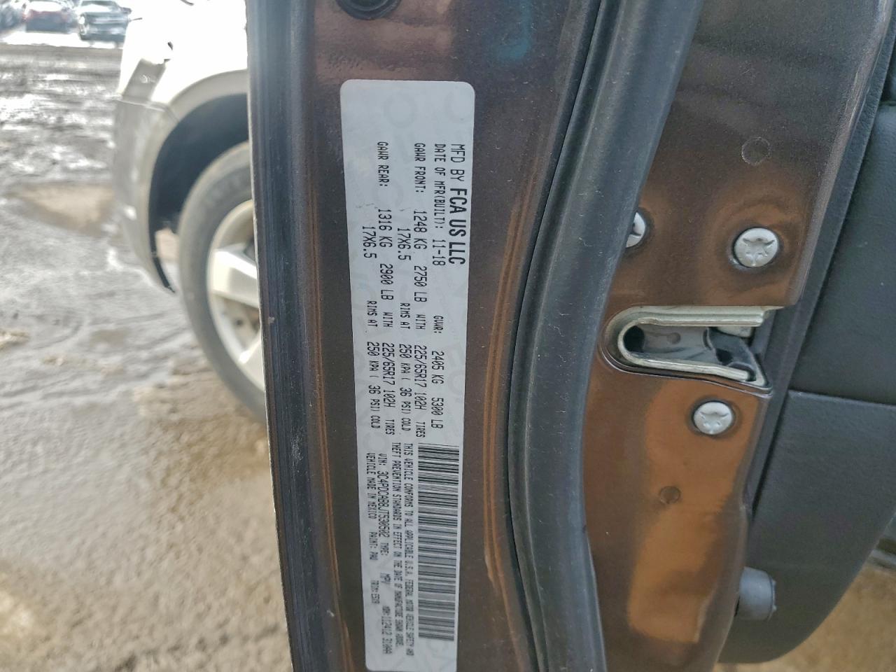 2018 Dodge Journey Se VIN: 3C4PDCAB8JT530502 Lot: 93759645