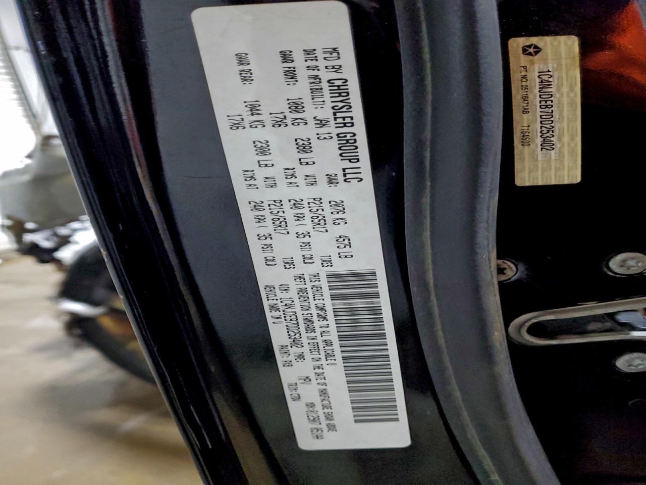 2021 Jeep Compass Latitude VIN: 1C4NJDEB7DD253402 Lot: 94750575