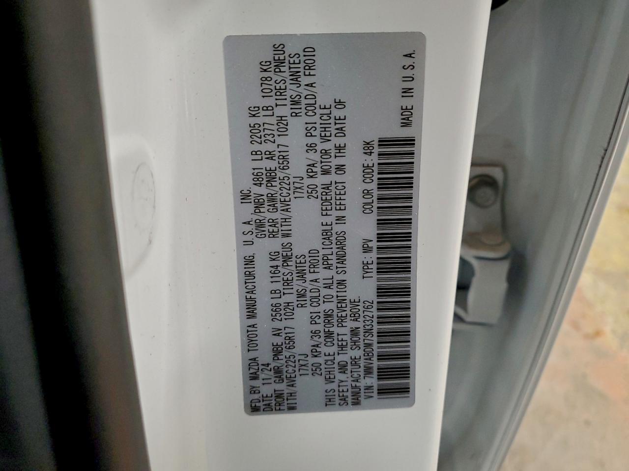 2025 Mazda Cx-50 Premium VIN: 7MMVABDM7SN332762 Lot: 96979465