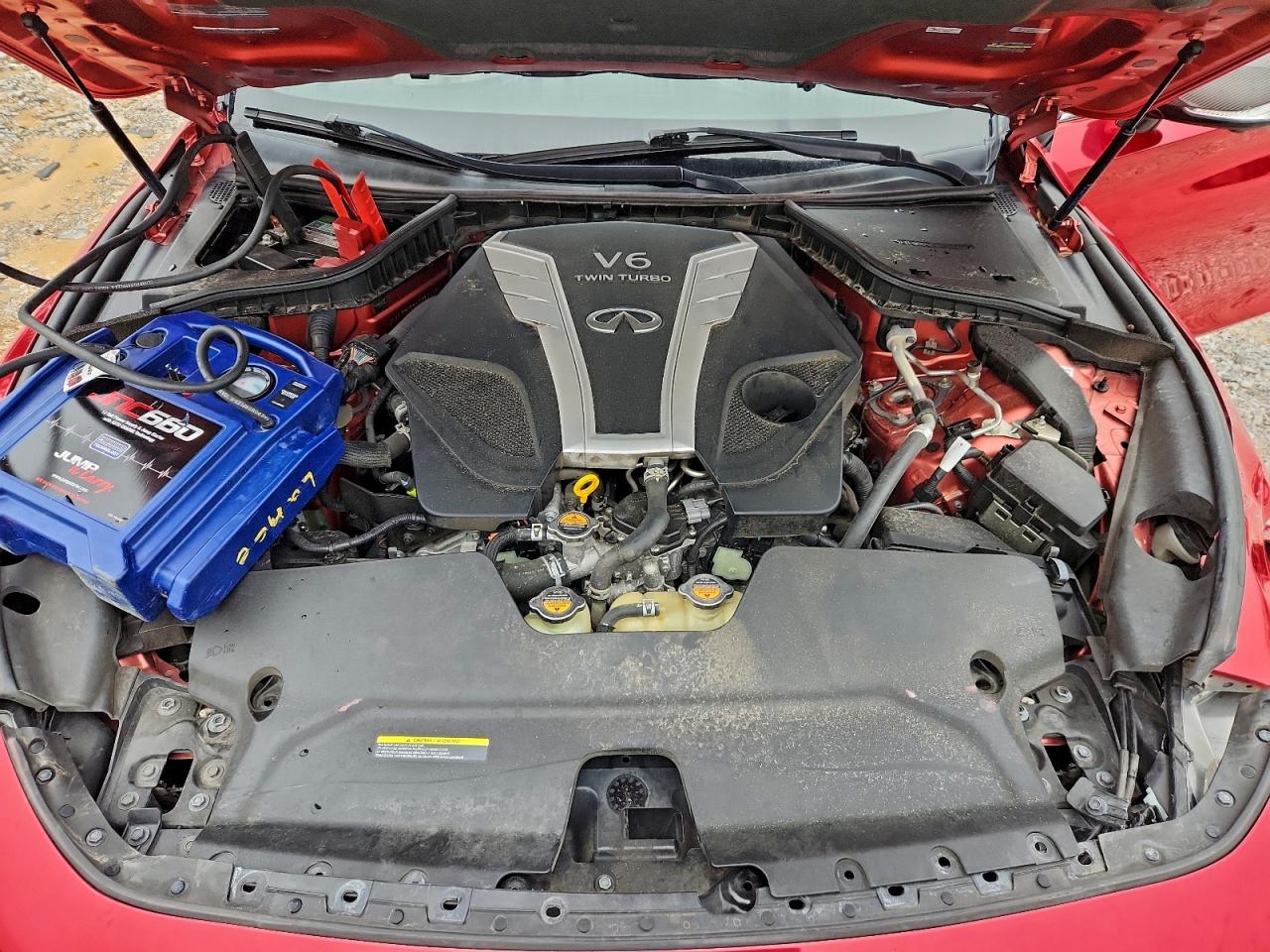 2017 Infiniti Q60 Red Sport 400 VIN: JN1FV7EL0HM701510 Lot: 94303365