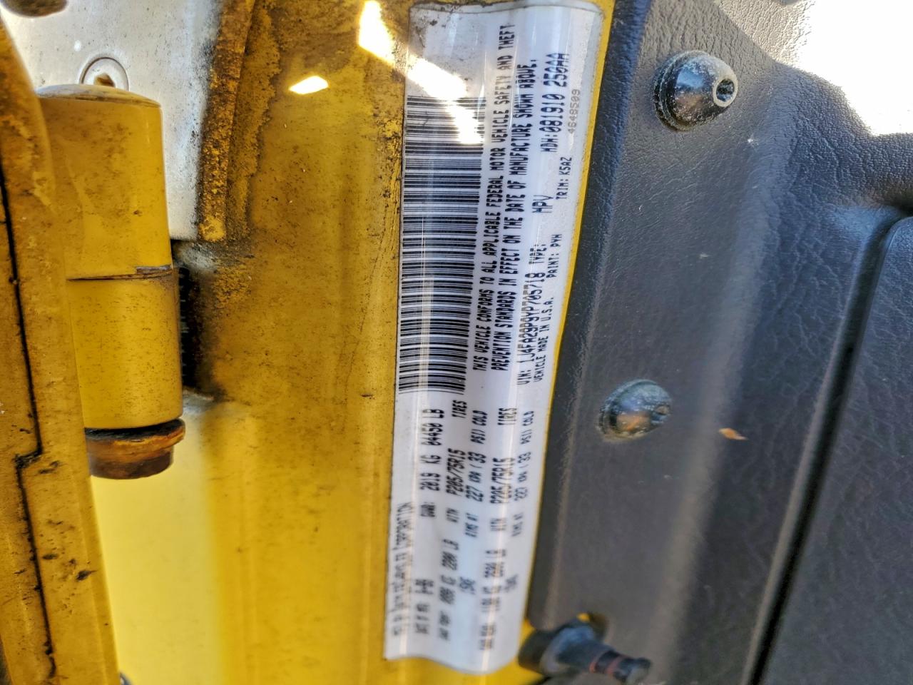 2000 Jeep Wrangler / Tj Se VIN: 1J4FA29P9YP705718 Lot: 96223575