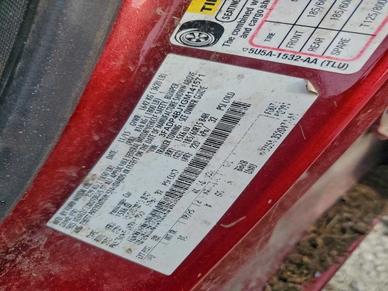 2016 Ford Fiesta Se VIN: 3FADP4BJ1GM141571 Lot: 94677085