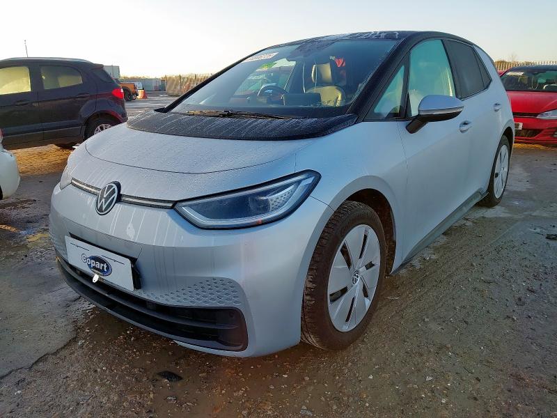 2021 VOLKSWAGEN ID.3 150KW BUSINESS PRO PERFORMANCE 58KWH 5DR AUTO for sale at Copart YORK