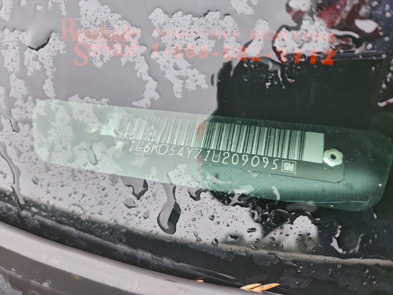 2001 Cadillac Deville VIN: 1G6KD54Y71U209095 Lot: 95095035