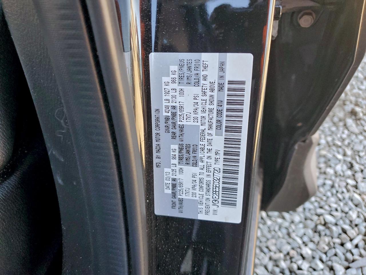 2014 Mazda Cx-5 Sport VIN: JM3KE2BE5E0327720 Lot: 95490465