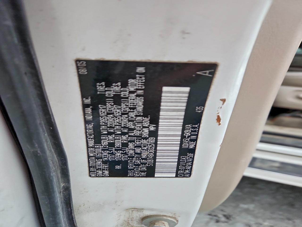 2006 Toyota Sequoia Limited VIN: 5TDBT48A36S257809 Lot: 94918305