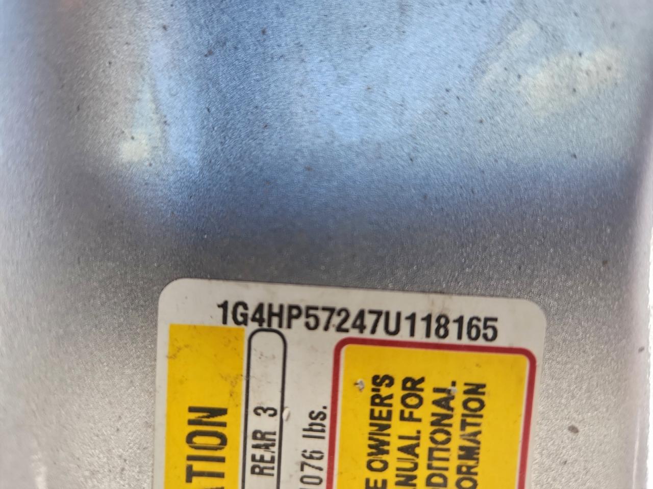 2007 Buick Lucerne Cx VIN: 1G4HP57247U118165 Lot: 93816815