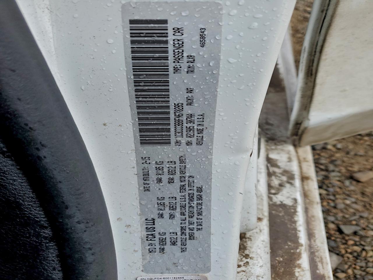 2015 Chrysler 200 S VIN: 1C3CCCBB8FN670285 Lot: 96336605